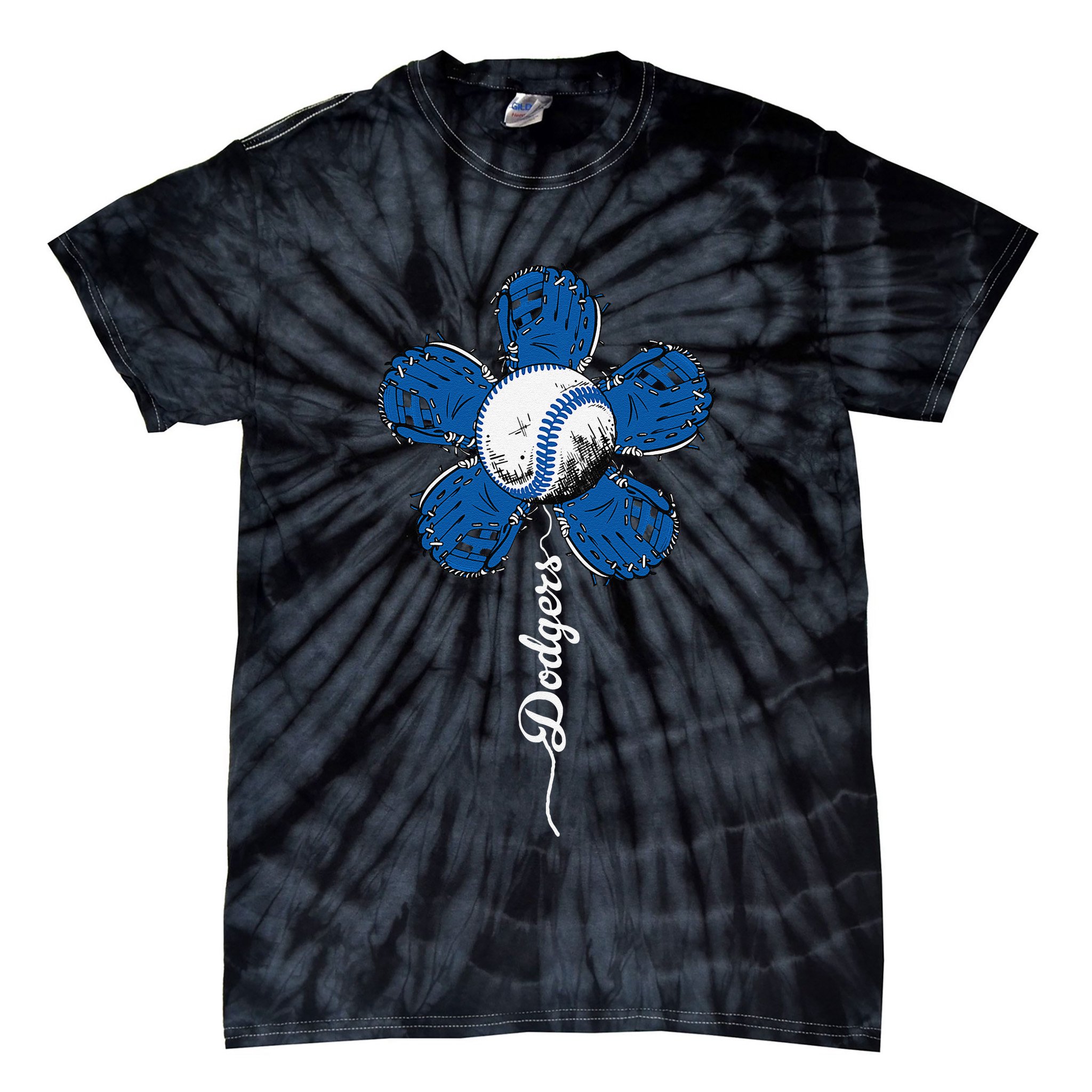 Dodgers Last Name Personalized Retro Vintage Lovers Outfits Tie-Dye T-Shirt