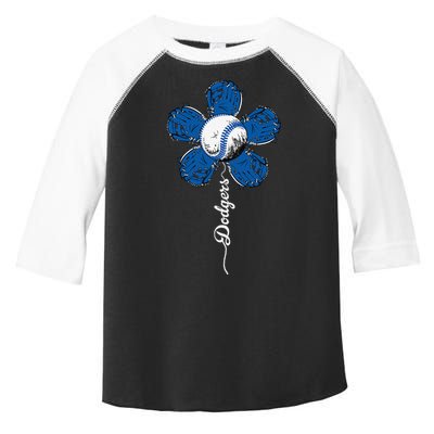 Dodgers Last Name Personalized Retro Vintage Lovers Outfits Toddler Fine Jersey T-Shirt