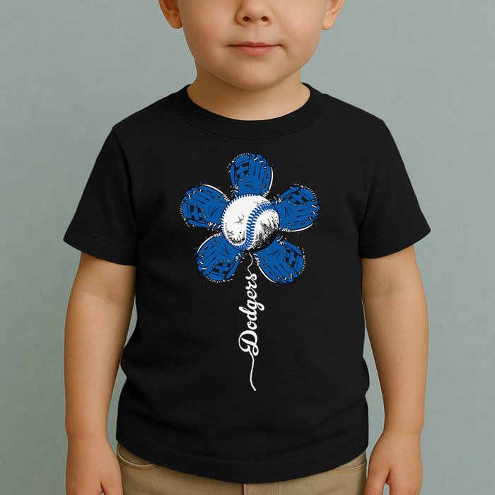 Dodgers Last Name Personalized Retro Vintage Lovers Outfits Toddler T-Shirt