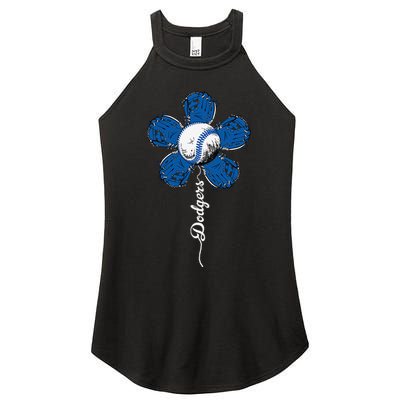 Dodgers Last Name Personalized Retro Vintage Lovers Outfits Women's Perfect Tri Rocker Tank