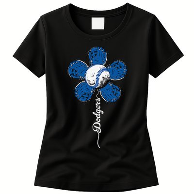Dodgers Last Name Personalized Retro Vintage Lovers Outfits Womens T-Shirt