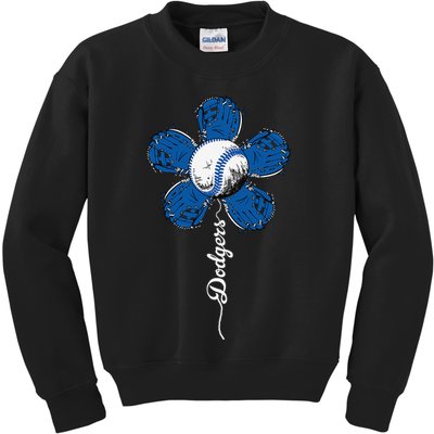 Dodgers Last Name Personalized Retro Vintage Lovers Outfits Kids Sweatshirt