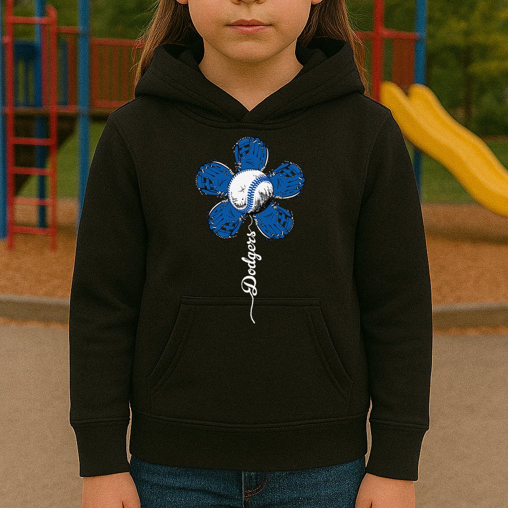 Dodgers Last Name Personalized Retro Vintage Lovers Outfits Kids Hoodie