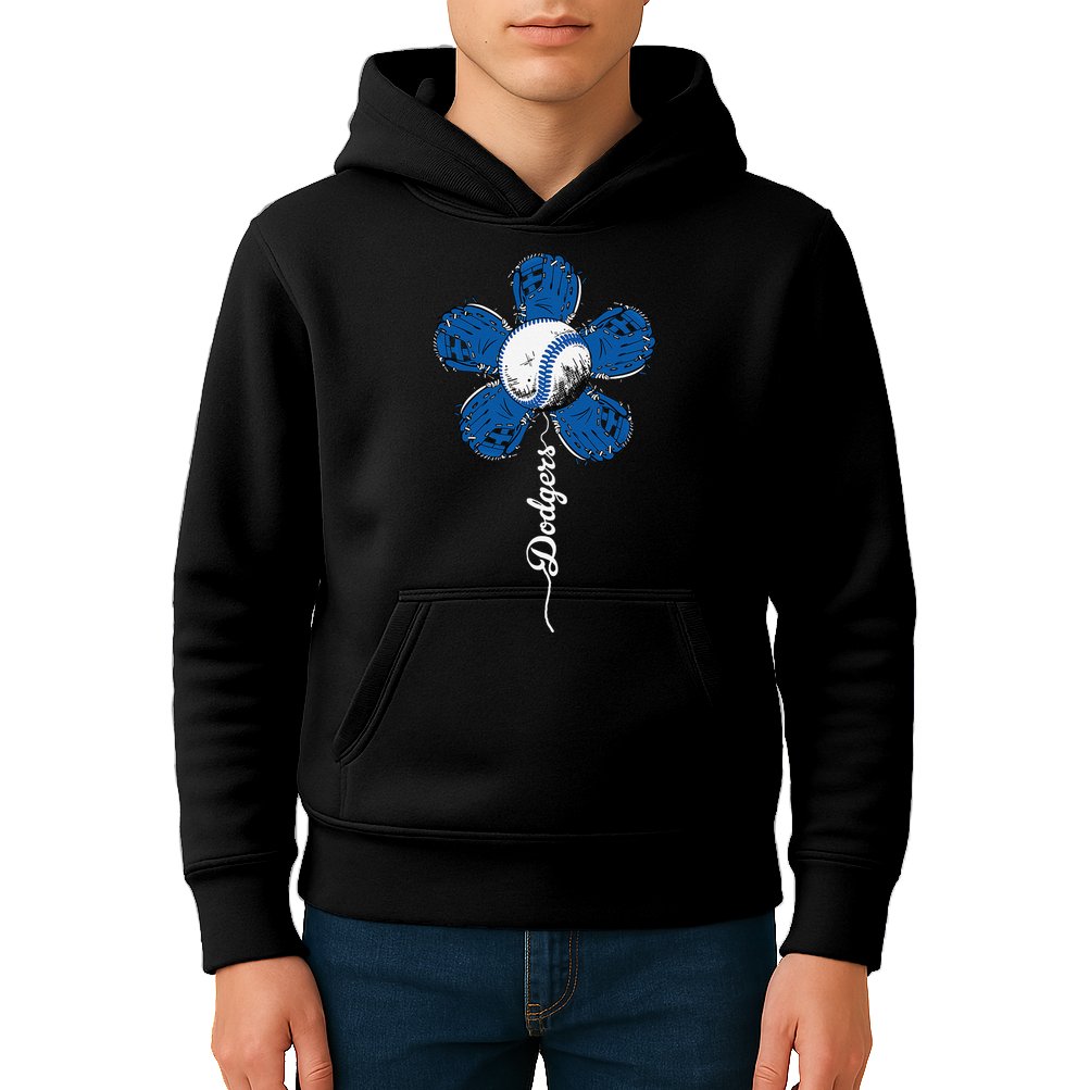 Dodgers Last Name Personalized Retro Vintage Lovers Outfits Kids Hoodie