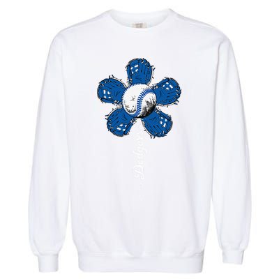 Dodgers Last Name Personalized Retro Vintage Lovers Outfits Garment-Dyed Sweatshirt