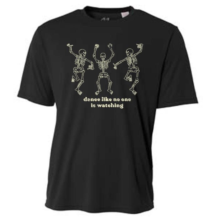 Dance Like No One Is Watching Skeletons Funny Cooling Performance Crew T-Shirt