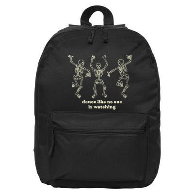 Dance Like No One Is Watching Skeletons Funny 16 in Basic Backpack