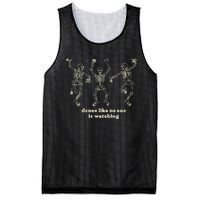 Dance Like No One Is Watching Skeletons Funny Mesh Reversible Basketball Jersey Tank