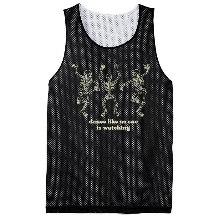 Dance Like No One Is Watching Skeletons Funny Mesh Reversible Basketball Jersey Tank