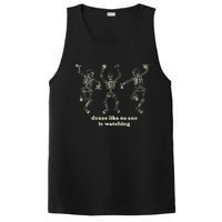 Dance Like No One Is Watching Skeletons Funny PosiCharge Competitor Tank