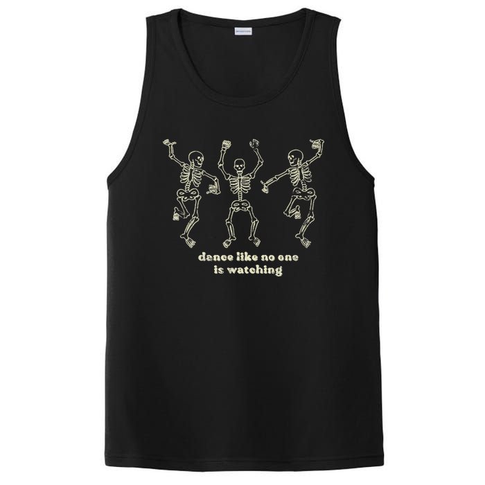 Dance Like No One Is Watching Skeletons Funny PosiCharge Competitor Tank