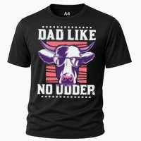 Dad Like No Udder Fathers Day Farmer Cooling Performance Crew T-Shirt