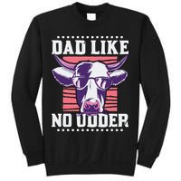 Dad Like No Udder Fathers Day Farmer Sweatshirt