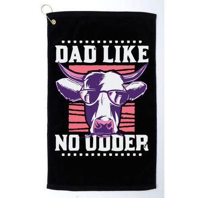 Dad Like No Udder Fathers Day Farmer Golf Towel