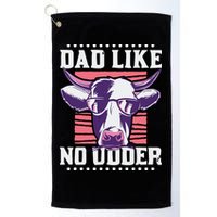 Dad Like No Udder Fathers Day Farmer Golf Towel