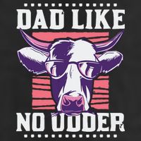 Dad Like No Udder Fathers Day Farmer Golf Towel