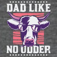Dad Like No Udder Fathers Day Farmer Wool Snapback Cap
