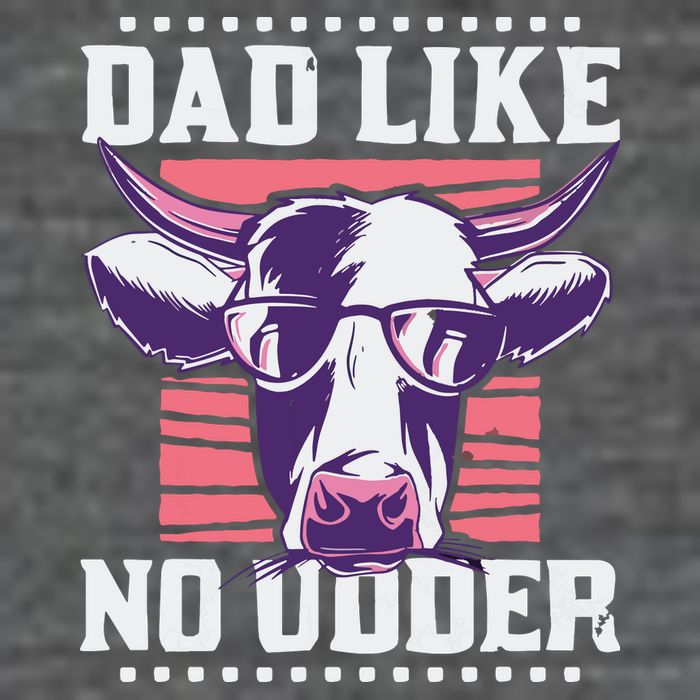 Dad Like No Udder Fathers Day Farmer Wool Snapback Cap
