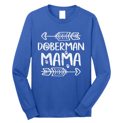 Dober Lover Owner Funny Dobie Dog Mom Gift Dober Mama Gift Long Sleeve Shirt