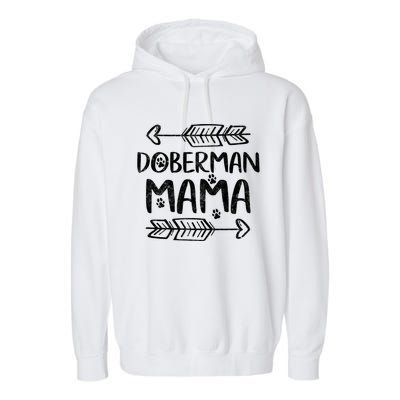 Dober Lover Owner Funny Dobie Dog Mom Gift Dober Mama Gift Garment-Dyed Fleece Hoodie