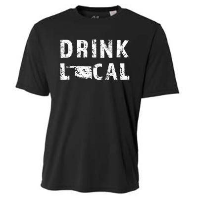 Drink Local Oklahoma Craft Beer Ok Brewers & Breweries Cooling Performance Crew T-Shirt