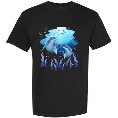 Dolphin Lover Ocean Zoology Zookeeper Marine Biologist Garment-Dyed Heavyweight T-Shirt