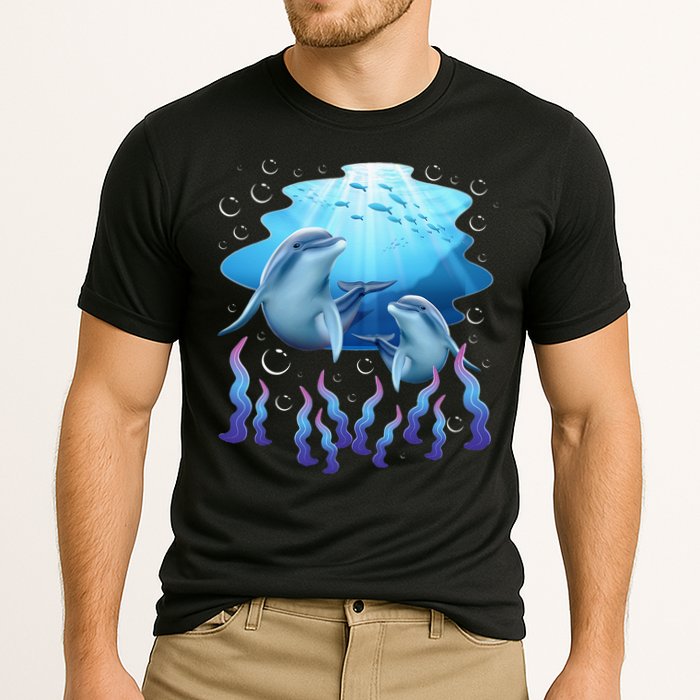 Dolphin Lover Ocean Zoology Zookeeper Marine Biologist Cooling Performance Crew T-Shirt
