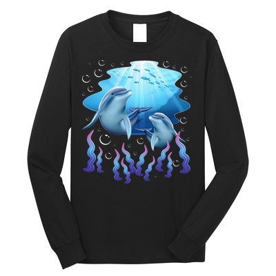 Dolphin Lover Ocean Zoology Zookeeper Marine Biologist Long Sleeve Shirt
