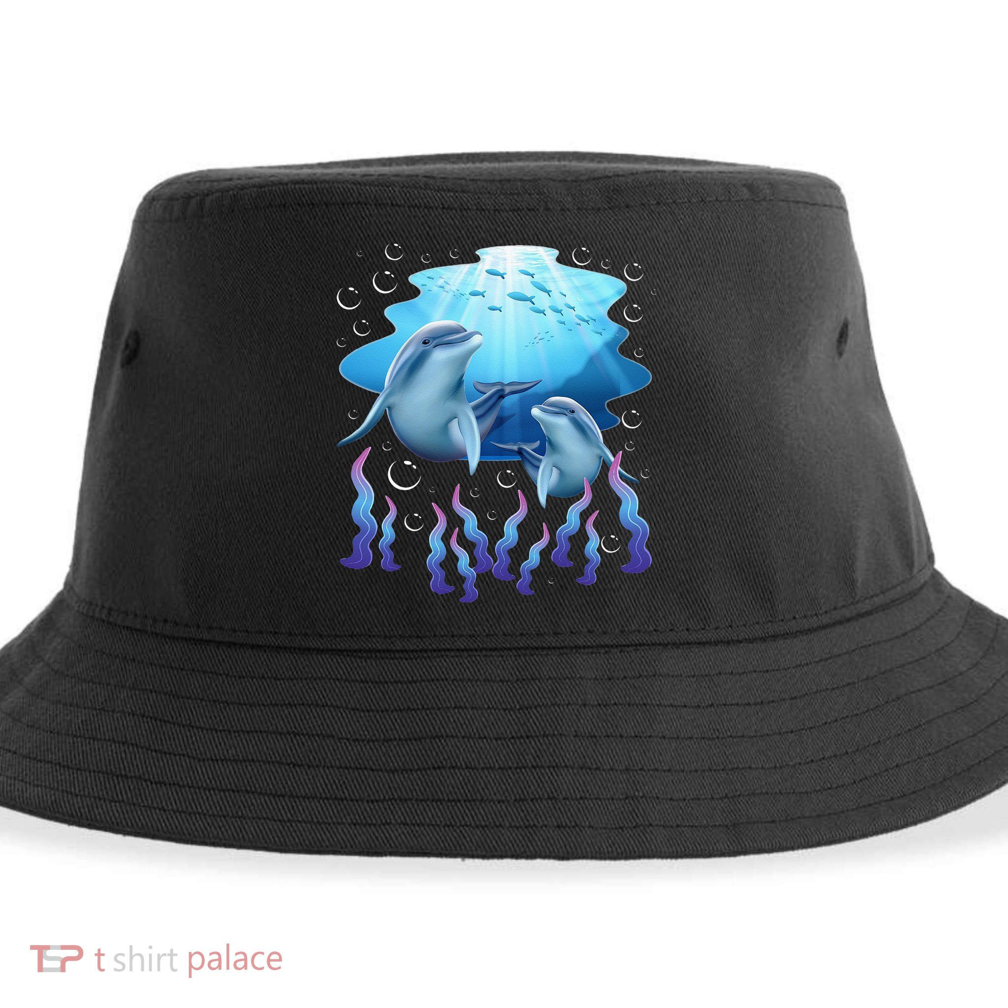 Dolphin Lover Ocean Zoology Zookeeper Marine Biologist Sustainable Bucket Hat