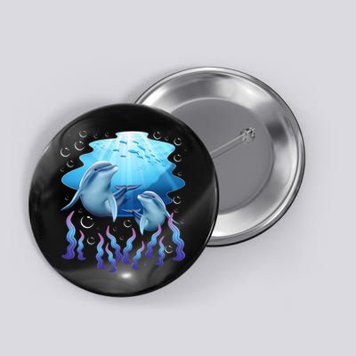 Dolphin Lover Ocean Zoology Zookeeper Marine Biologist Button