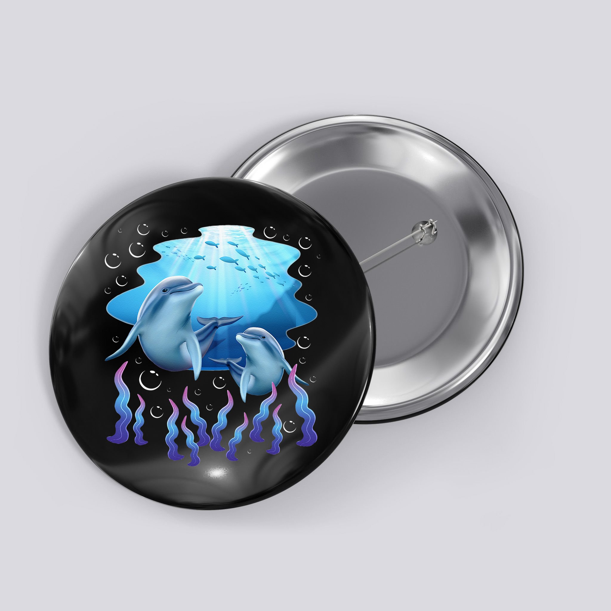 Dolphin Lover Ocean Zoology Zookeeper Marine Biologist Button