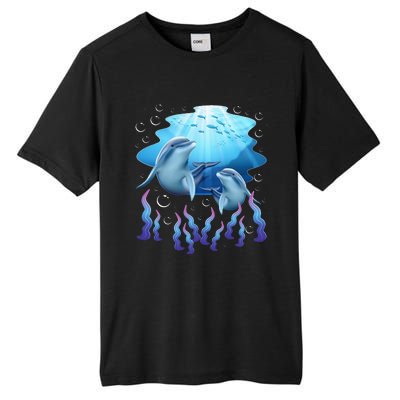 Dolphin Lover Ocean Zoology Zookeeper Marine Biologist Tall Fusion ChromaSoft Performance T-Shirt