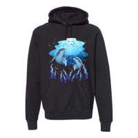 Dolphin Lover Ocean Zoology Zookeeper Marine Biologist Premium Hoodie