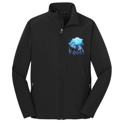 Dolphin Lover Ocean Zoology Zookeeper Marine Biologist Core Soft Shell Jacket