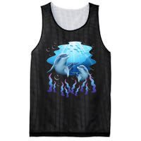 Dolphin Lover Ocean Zoology Zookeeper Marine Biologist Mesh Reversible Basketball Jersey Tank