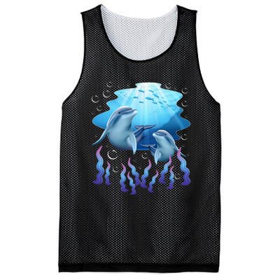 Dolphin Lover Ocean Zoology Zookeeper Marine Biologist Mesh Reversible Basketball Jersey Tank