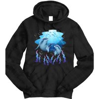 Dolphin Lover Ocean Zoology Zookeeper Marine Biologist Tie Dye Hoodie