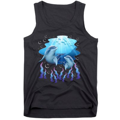 Dolphin Lover Ocean Zoology Zookeeper Marine Biologist Tank Top