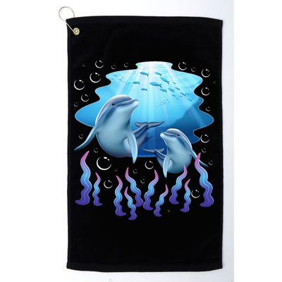 Dolphin Lover Ocean Zoology Zookeeper Marine Biologist Golf Towel