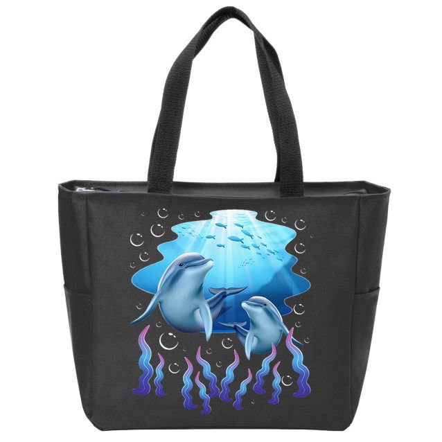 Dolphin Lover Ocean Zoology Zookeeper Marine Biologist Zip Tote Bag