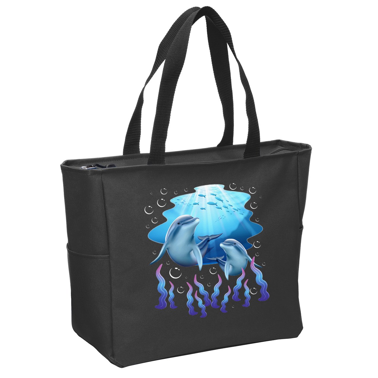 Dolphin Lover Ocean Zoology Zookeeper Marine Biologist Zip Tote Bag