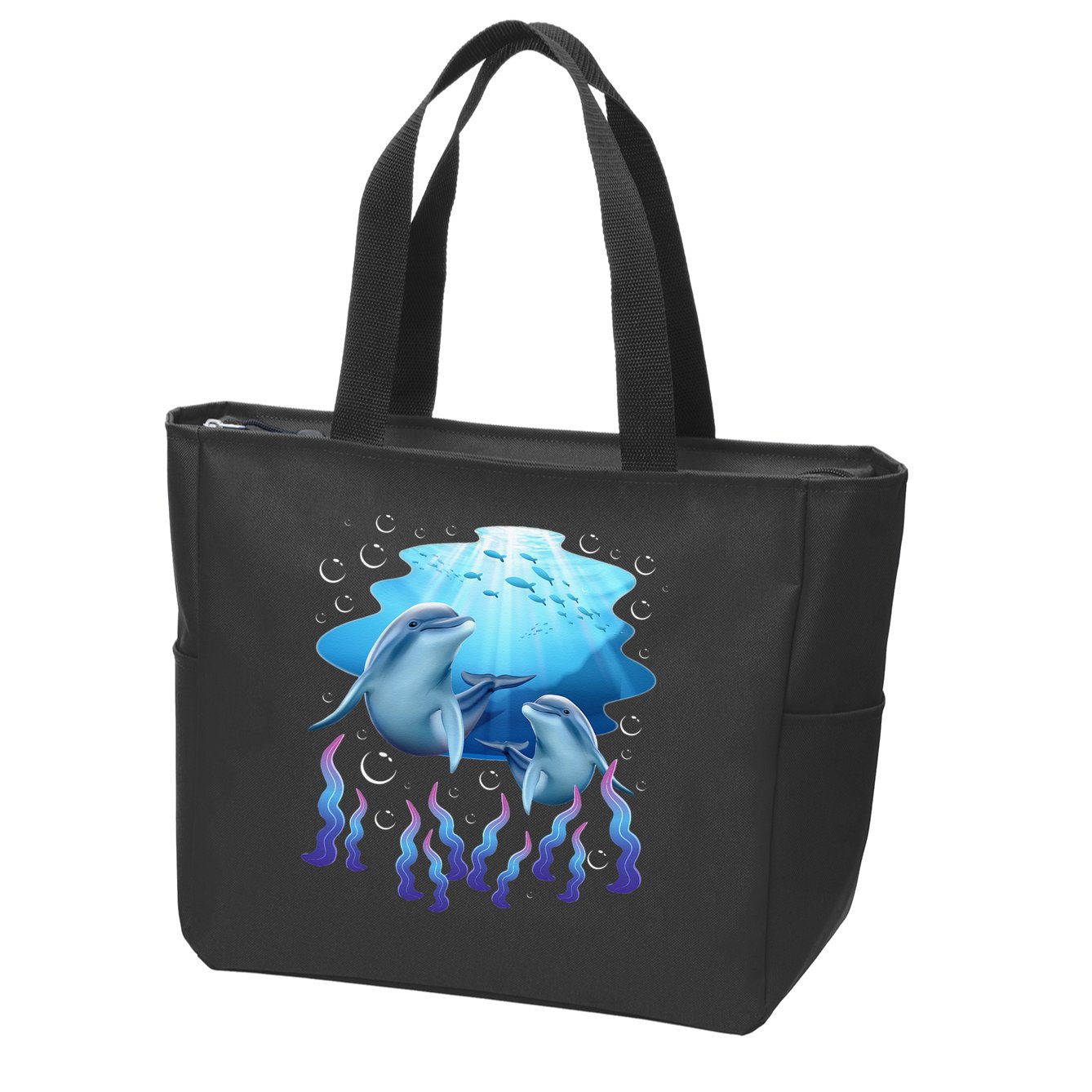 Dolphin Lover Ocean Zoology Zookeeper Marine Biologist Zip Tote Bag