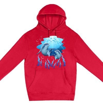 Dolphin Lover Ocean Zoology Zookeeper Marine Biologist Premium Pullover Hoodie