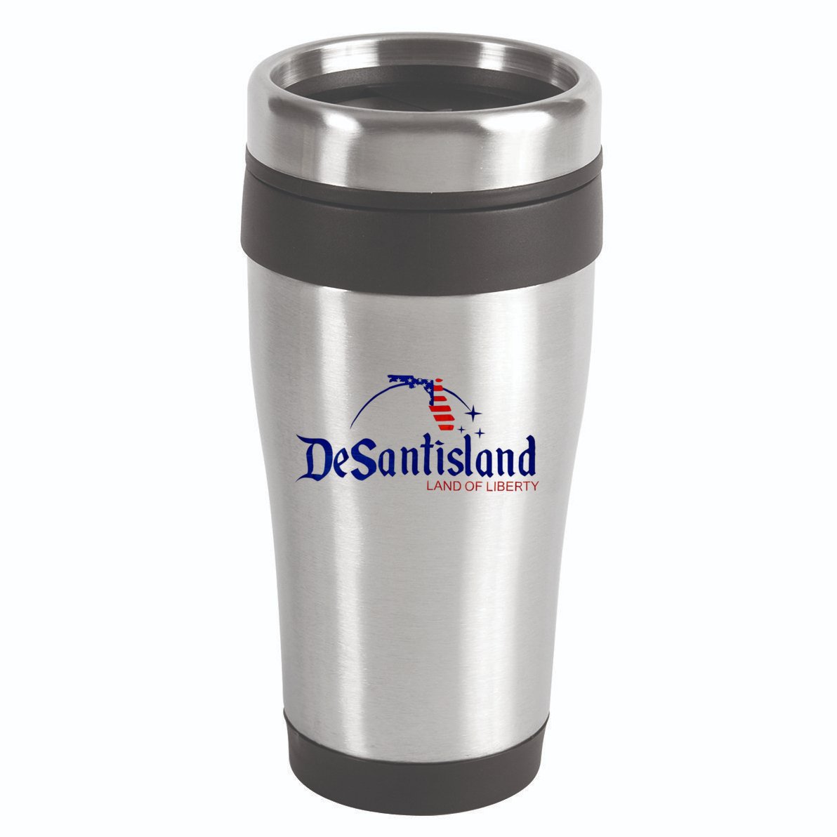 Desantisland Land Of Liberty Florida American Flag 16oz Travel Tumbler