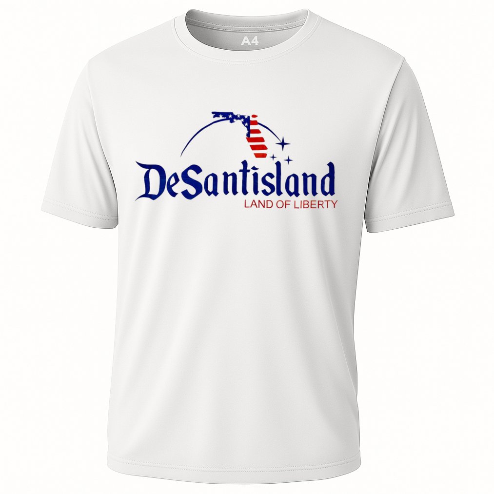 Desantisland Land Of Liberty Florida American Flag Performance Shirt