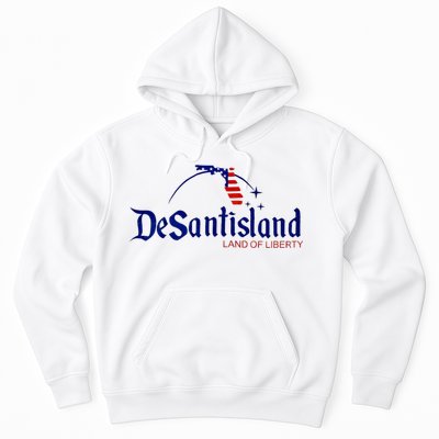 Desantisland Land Of Liberty Florida American Flag Hoodie