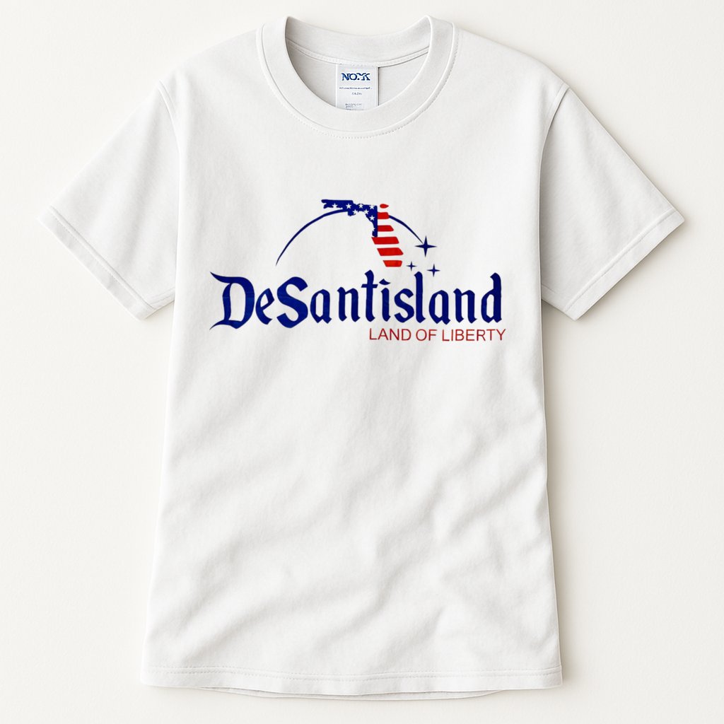 Desantisland Land Of Liberty Florida American Flag Tall T-Shirt