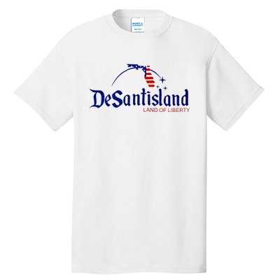 Desantisland Land Of Liberty Florida American Flag Tall T-Shirt