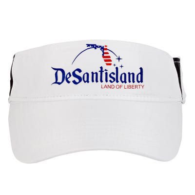Desantisland Land Of Liberty Florida American Flag Adult Drive Performance Visor