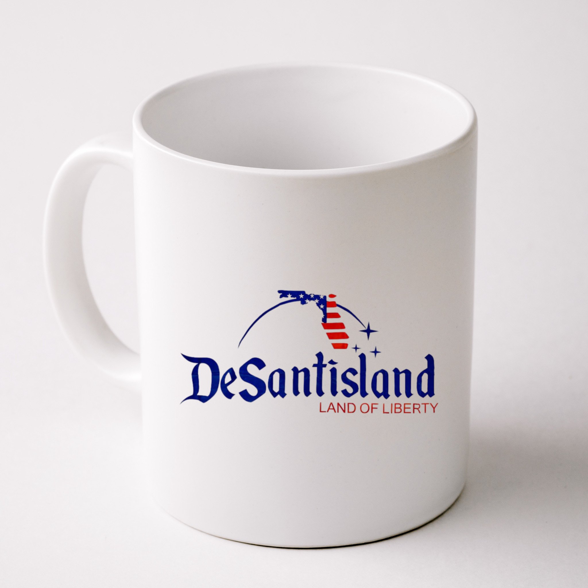 Desantisland Land Of Liberty Florida American Flag Mug